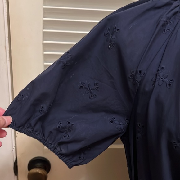 Antonio Melani Tatum Embroidered Eyelet Dress in Abyss, Size 8 - Picture 3 of 16